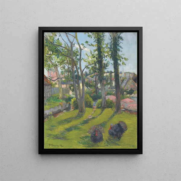 Les dindons Pont-Aven - Paul Gauguin — framed artwork on a wall