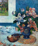 Still life with peonies from China and mandolin - Paul Gauguin — artwork view