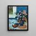 Still life with peonies from China and mandolin - Paul Gauguin — framed artwork on a wall