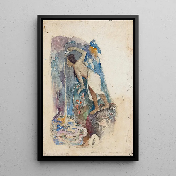 Pope Moe - Paul Gauguin — framed artwork on a wall