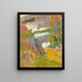 Fisherman and Bathers on the Aven - Paul Gauguin — framed artwork on a wall