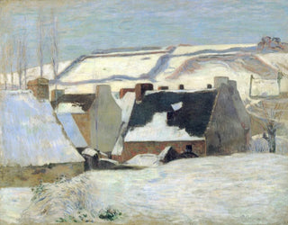 Pont-Aven sous la neige ou Effet de neige - Paul Gauguin — artwork view