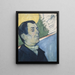 Portrait of a Man - Paul Gauguin — framed artwork on a wall