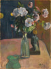 Roses et statuette - Paul Gauguin — artwork view