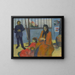 L'atelier de Schuffenecker - Paul Gauguin — framed artwork on a wall