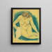 Nu sitting from above - Paul Gauguin — framed artwork on a wall