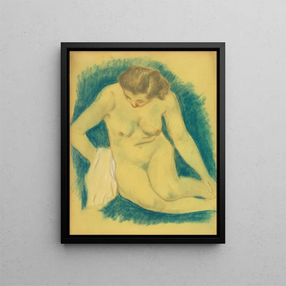 Paul Gauguin - Seated Nude Seen From Above.webp