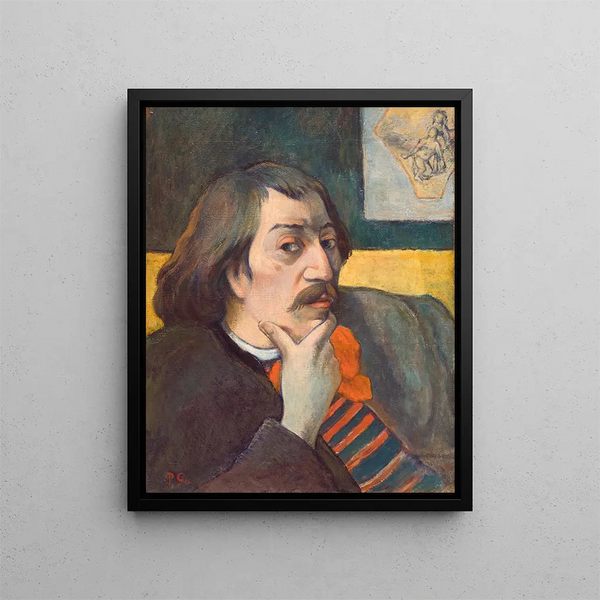 Self-portrait Painting - Paul Gauguin — framed artwork on a wall