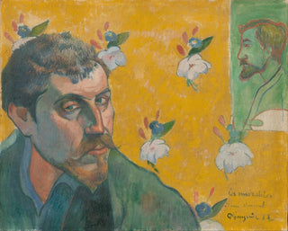 Self-portrait with the portrait of Bernard Les Misérables - Paul Gauguin — artwork view