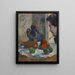 Still life with Laval profile - Paul Gauguin — framed artwork on a wall