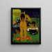 Tahitian Women Bathing - Paul Gauguin — framed artwork on a wall