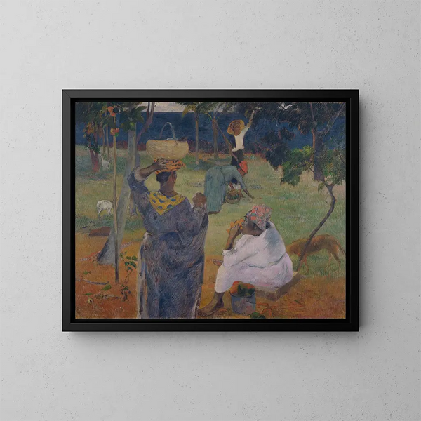 Les manguiers de la Martinique - Paul Gauguin — framed artwork on a wall