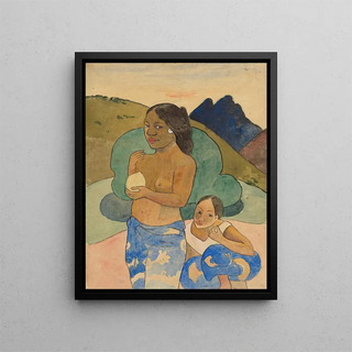 Paul Gauguin - Two Tahitian Women in a Landscape.webp