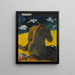 Woman at the Beach Woman at the Beach - Paul Gauguin — framed artwork on a wall