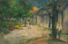 Village in Martinique Women and goat in the village - Paul Gauguin — artwork view