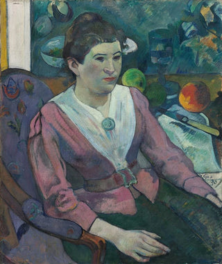 Paul Gauguin - Woman in front of a Still Life by Czanne.webp