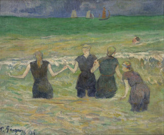 Women bathing - Paul Gauguin — artwork view