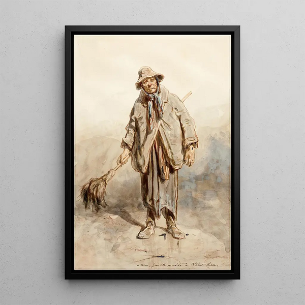 I Was Married in Saint-Leu - Paul Gavarni — framed artwork on a wall