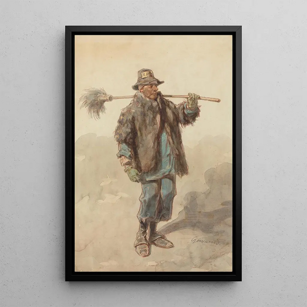 The Cordonner - Paul Gavarni — framed artwork on a wall