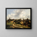 Vue de Montmartre - Paul Glon Villeneuve — framed artwork on a wall