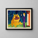 Hercules and the Nemean lion - Paul Goesch — framed artwork on a wall