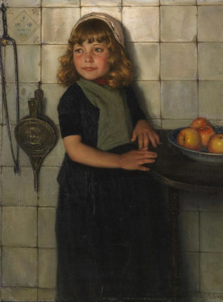 Paul Hoecker - Mdchen mit pfeln.webp