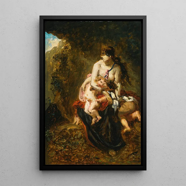 Medea - Paul Huet — framed artwork on a wall