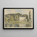 View of the Château at Folembray - Paul Huet — framed artwork on a wall