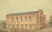 Side view painting of the building - Paul J. Pelz — artwork view