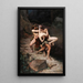 Enlèvement à l'âge de pierre - Paul Jamin — framed artwork on a wall