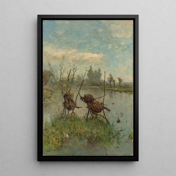 Duck Nests - Paul Joseph Constantin Gabriël — framed artwork on a wall