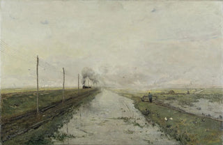 Landscape with a train - Paul Joseph Constantin Gabriël — artwork view