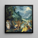 The Baptism of Christ - Paul Juvenell the Elder — framed artwork on a wall
