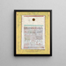 A page from the book of cities - Paul Klee — framed artwork on a wall