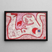 A Woman for the Gods - Paul Klee — framed artwork on a wall