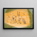 Abstract Trio Painting - Paul Klee — framed artwork on a wall