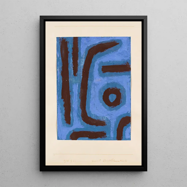 Accord pour un théâtre de fleurs - Paul Klee — framed artwork on a wall