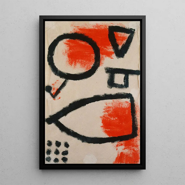 Alea jacta - Paul Klee — framed artwork on a wall