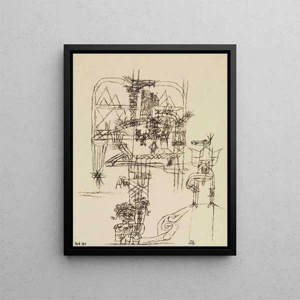 Anna and Leopold - Paul Klee — framed artwork on a wall