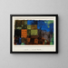 Quartier en montée - Paul Klee — framed artwork on a wall