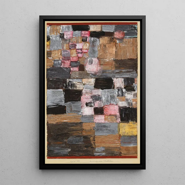 Ascension d'une petite ville - Paul Klee — framed artwork on a wall