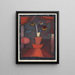 Autumn Flower Painting - Paul Klee — framed artwork on a wall