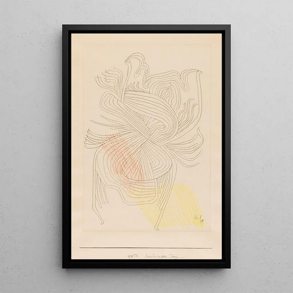 Playful Dance - Paul Klee — framed artwork on a wall