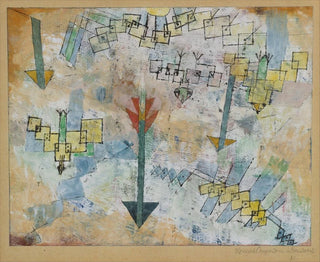 Birds diving and arrows - Paul Klee — artwork view