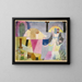 Columns in a landscape - Paul Klee — framed artwork on a wall