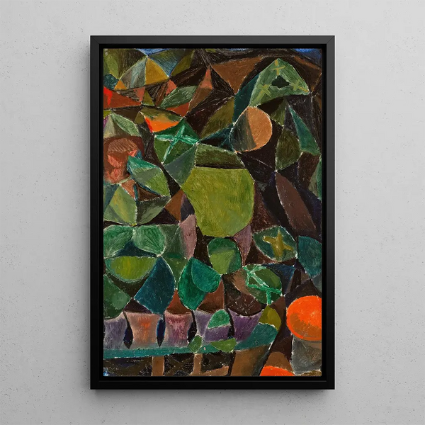 Flowering Footbridge - Paul Klee — framed artwork on a wall
