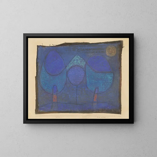 Banc au bord de l'eau - Paul Klee — framed artwork on a wall
