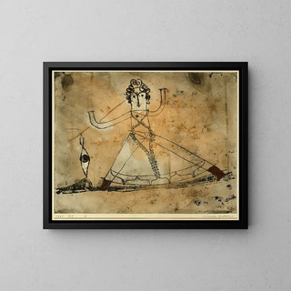 Classic Grotesque Painting - Paul Klee — framed artwork on a wall