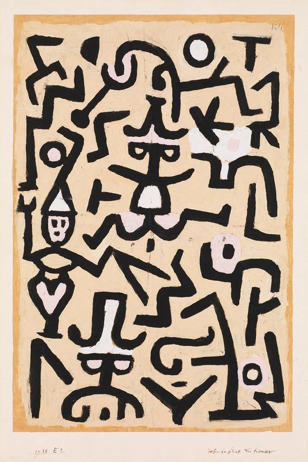 Poster of actors - Paul Klee — framed artwork on a wall