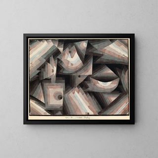 Crystal Graduation Painting - Paul Klee — framed artwork on a wall